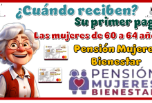 ¿Cuándo reciben su primer pago las mujeres de 60 a 64 años? | Pensión Mujeres Bienestar 