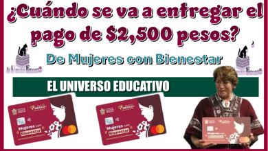 ¿Cuándo te van a entregar el pago de $2,500 pesos de Mujeres con Bienestar?