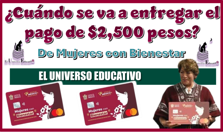¿Cuándo te van a entregar el pago de $2,500 pesos de Mujeres con Bienestar?