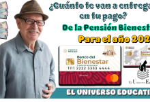 ¿Cuánto te van a entregar en tu pago de la Pensión Bienestar para el año 2026?