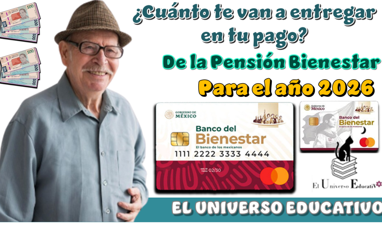 ¿Cuánto te van a entregar en tu pago de la Pensión Bienestar para el año 2026?