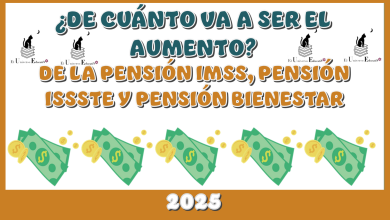 DE CUÁNTO VA SER EL AUMENTO DE LA PENSIÓN IMSS, PENSIÓN ISSSTE Y PENSIÓN BIENESTAR EN ESTE 2025