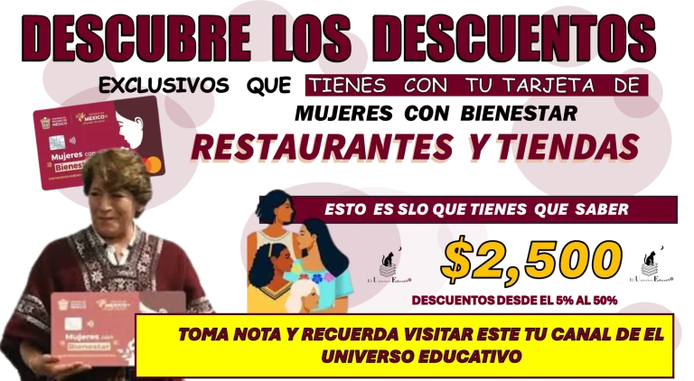 DESCUBRE LOS DESCUENTOS EXCLUSIVOS QUE TIENES CON TU TARJETA DE MUJERES CON BIENESTAR | RESTAURANTES Y TIENDAS | ESTO LO TIENES QUE SABER