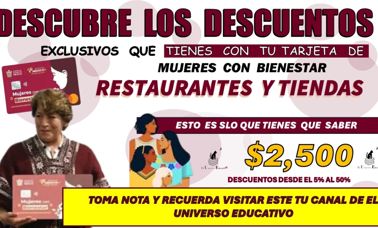 DESCUBRE LOS DESCUENTOS EXCLUSIVOS QUE TIENES CON TU TARJETA DE MUJERES CON BIENESTAR | RESTAURANTES Y TIENDAS | ESTO LO TIENES QUE SABER