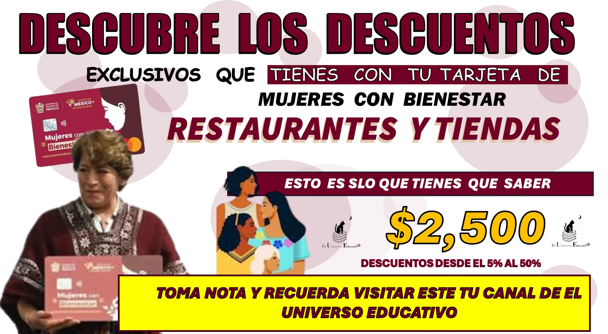 DESCUBRE LOS DESCUENTOS EXCLUSIVOS QUE TIENES CON TU TARJETA DE MUJERES CON BIENESTAR | RESTAURANTES Y TIENDAS | ESTO LO TIENES QUE SABER