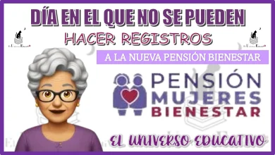  DÍA EN EL QUE NO SE PUEDEN HACER REGISTROS A LA NUEVA PENSIÓN BIENESTAR BIENESTAR 