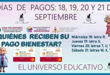 DÍAS DE PAGO: 18, 19, 20 Y 21 DE SEPTIEMBRE...¿QUIÉNES RECIBEN SU PAGO BIENESTAR?