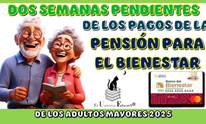 DOS SEMANAS PENDIENTES DE LOS PAGOS DE LA PENSIÓN PARA EL BIENESTAR DE LOS ADULTOS MAYORES DE ESTE 2025