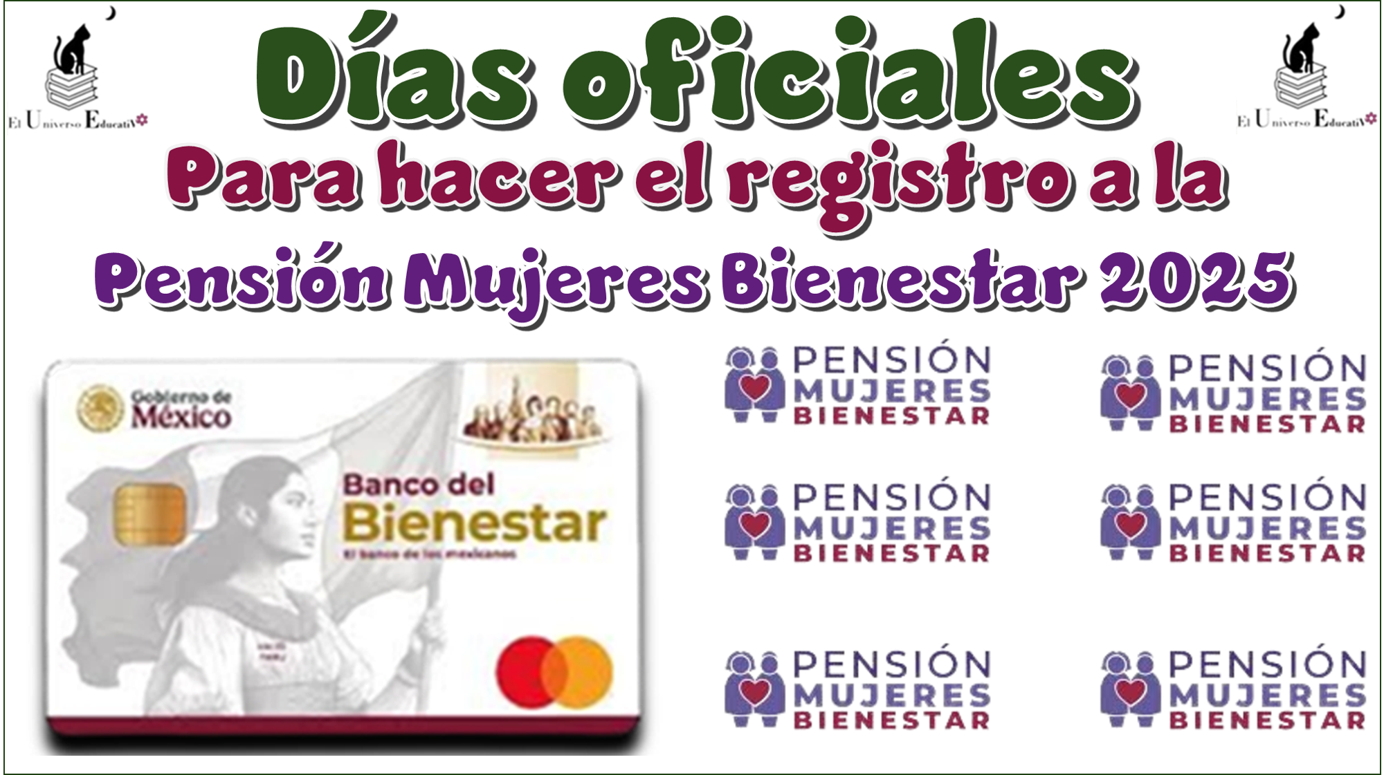 Días oficiales para hacer el registro a la Pensión Mujeres Bienestar 2025