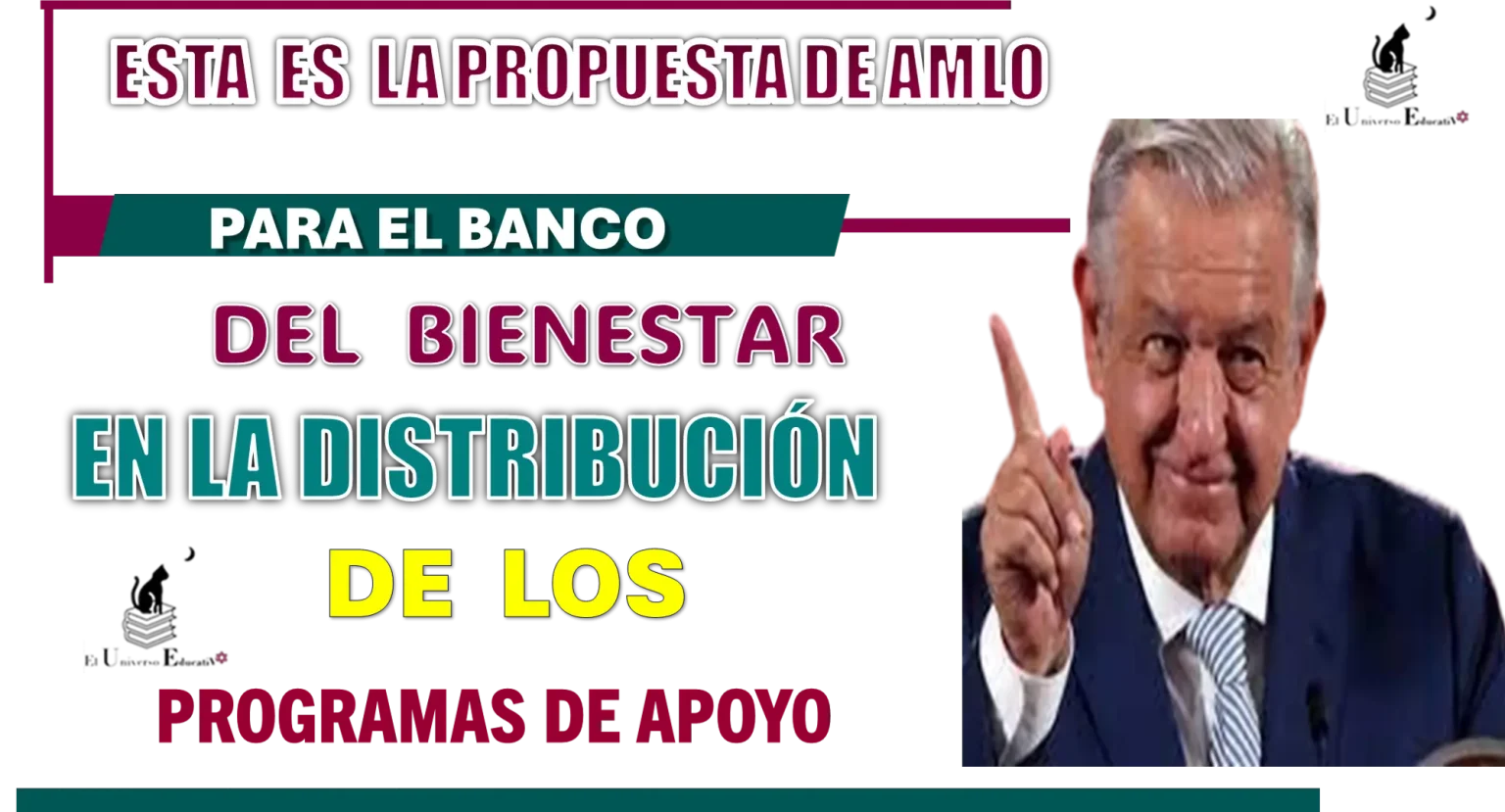 ESTA ES LA PROPUESTA DE AMLO PARA EL BANCO DEL BIENESTAR EN LA DISTRIBUCIÓN DE LOS PROGRAMAS DE APOYO