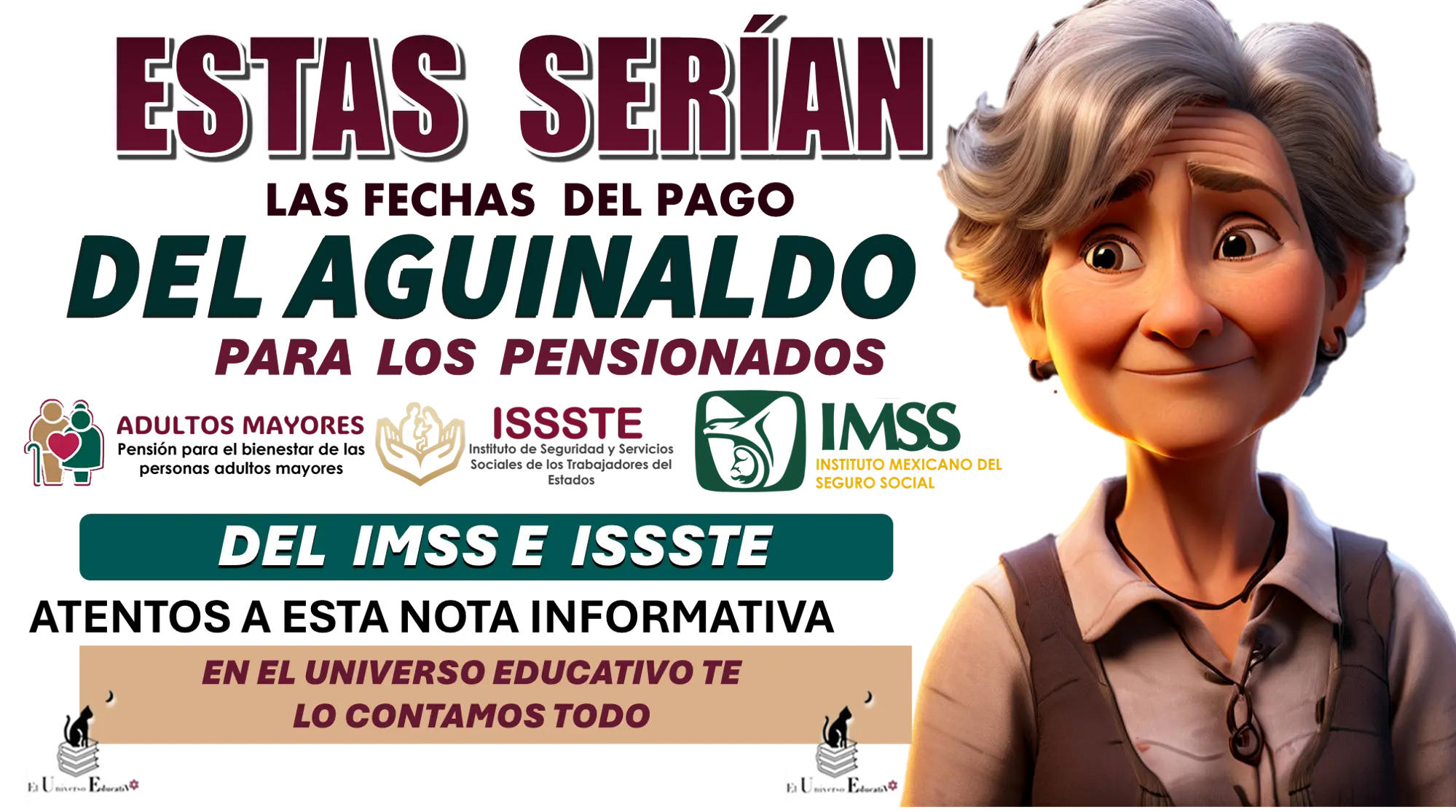 ESTAS SERÍAN LAS FECHAS DEL PAGO DEL AGUINALDO PARA LOS PENSIONADOS DEL IMSS E ISSSTE