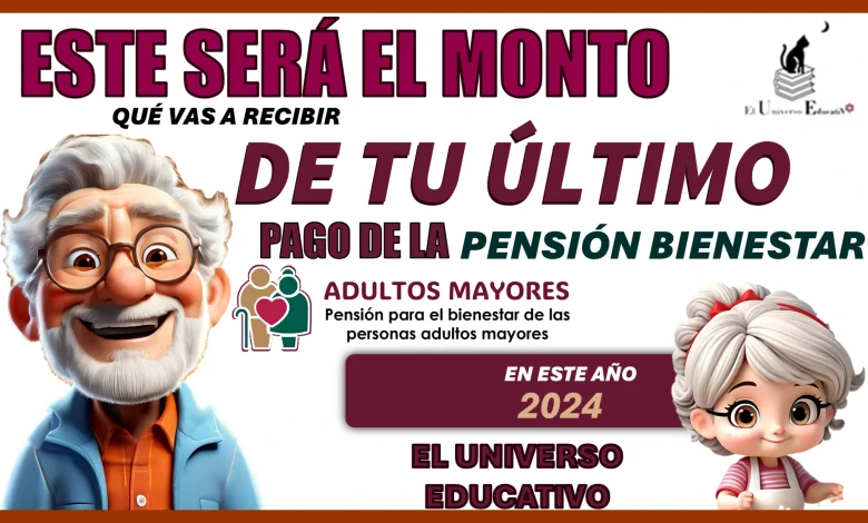 ESTE SERÁ EL MONTO QUÉ VAS A RECIBIR DE TU ÚLTIMO PAGO DE LA PENSIÓN BIENESTAR EN ESTE AÑO 2024 