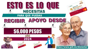 ESTO ES LO QUE NECESITAS PARA QUE PUEDAS RECIBIR APOYO DESDE $6,000 PESOS | AÑO 2024 