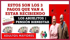 ESTOS SON LOS 3 PAGOS QUE VAN A ESTAR RECIBIENDO LOS ABUELITOS | PENSIÓN BIENESTAR 