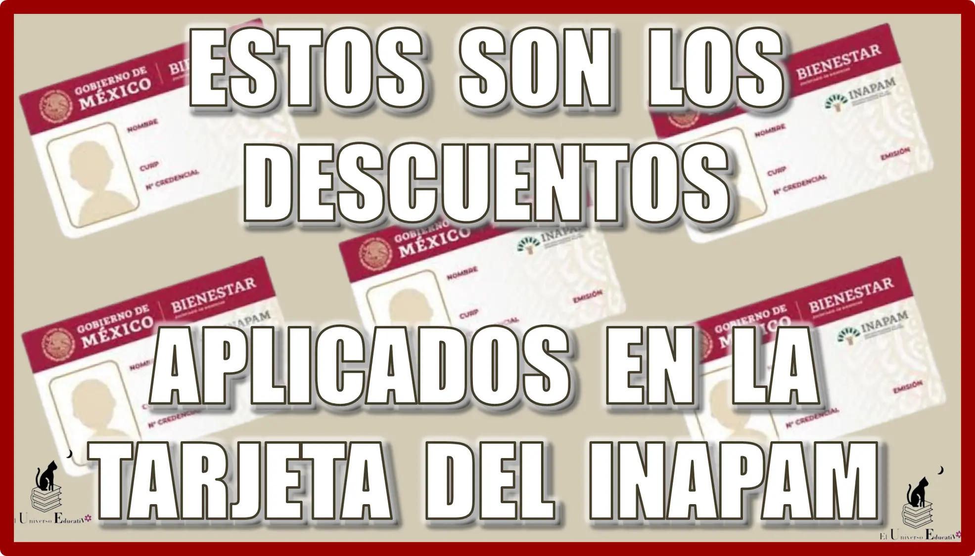 ESTOS SON LOS DESCUENTOS DEL APLICADOS EN LA TARJETA DEL INAPAM | ADULTOS MAYORES 