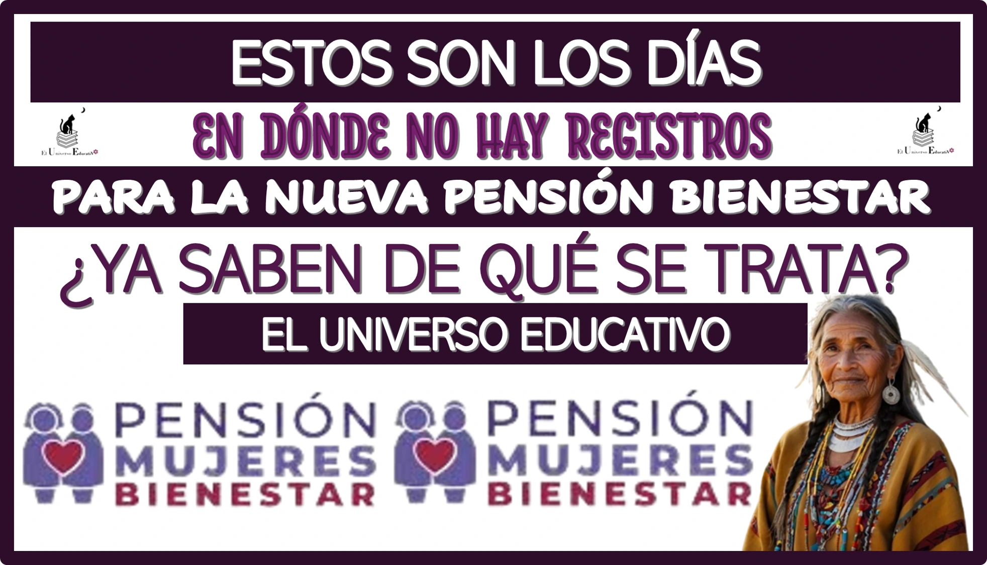 ESTOS SON LOS DÍAS EN DÓNDE NO HAY REGISTROS PARA LA NUEVA PENSIÓN BIENESTAR… ¿YA SABES DE QUÉ SE TRATA? 