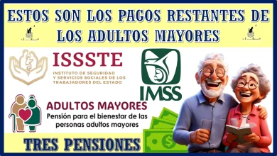 ESTOS SON LOS PAGOS RESTANTES DE LOS ADULTOS MAYORES: PENSIÓN BIENESTAR, PENSIÓN IMSS, PENSIÓN ISSSTE 