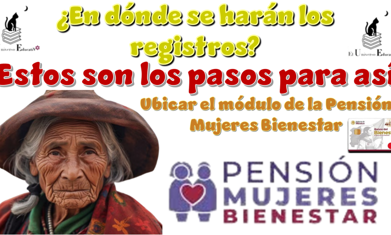 En dónde se harán los registros...Estos son los pasos para así ubicar el módulo de la Pensión Mujeres Bienestar 