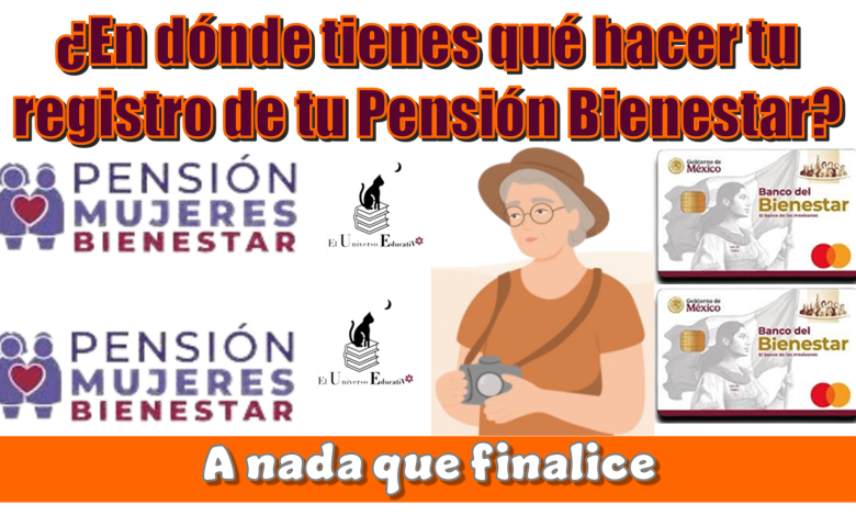 ¿En dónde tienes qué hacer tu registro de tu Pensión Bienestar?...A nada que finalice