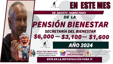 En este mes de agosto habrá pago de la Pensión para el Bienestar 2024