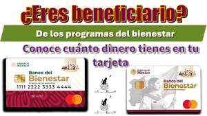 ¿Eres beneficiario de los programas del bienestar?, conoce cuánto dinero tienes en tu tarjeta