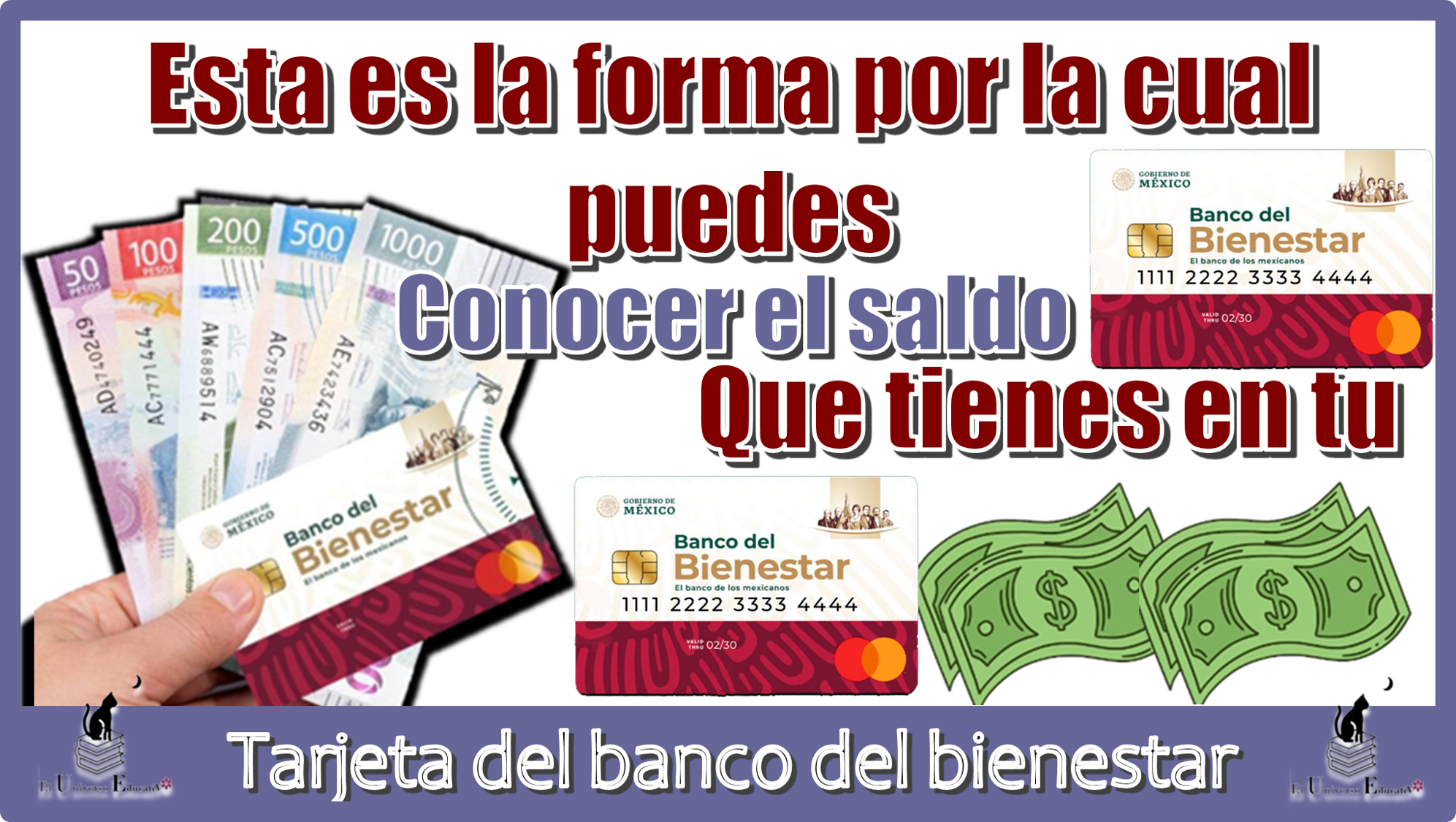 Esta es la forma por la cual puedes conocer el saldo que tienes en tu tarjeta del banco del bienestar 