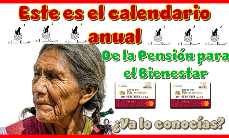 Este es el calendario anual de los pagos de la Pensión para el Bienestar...¿Ya lo conocías?