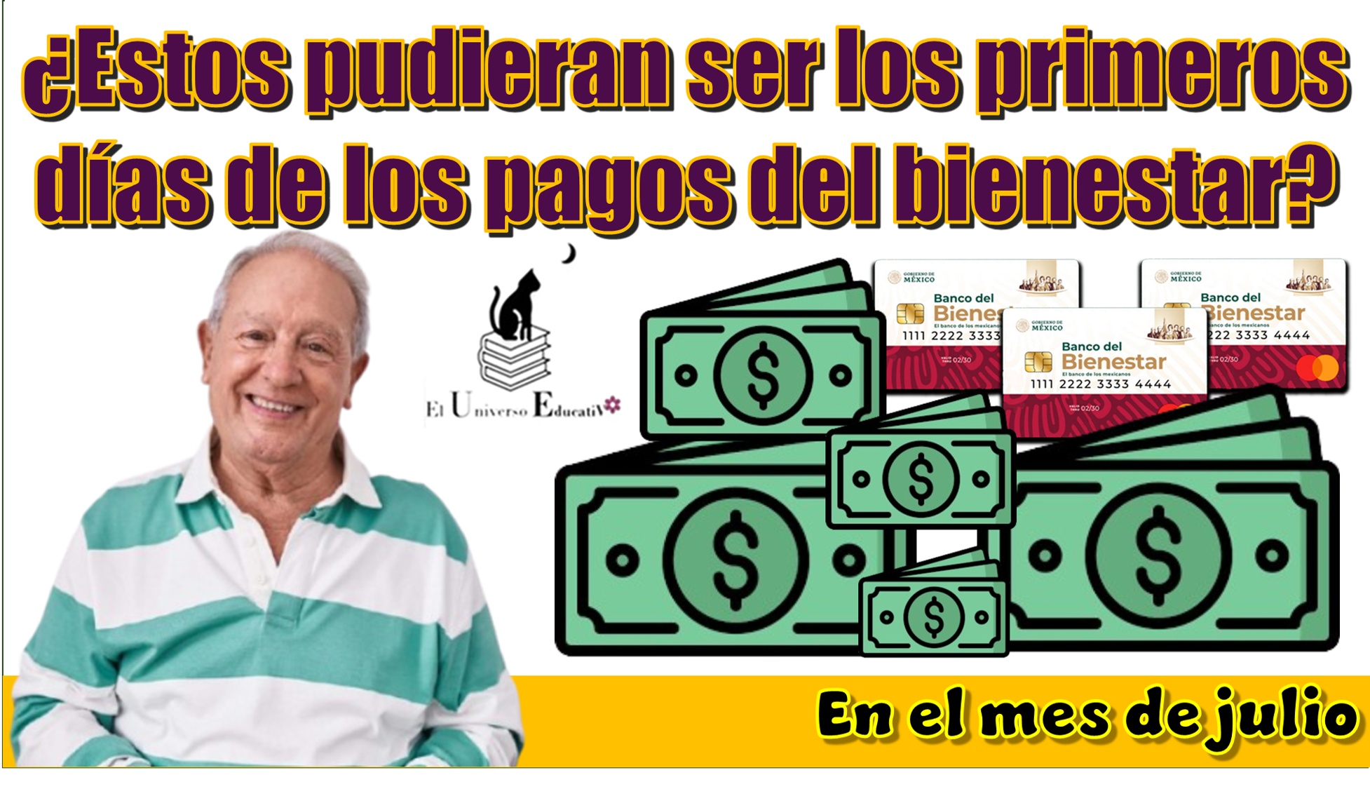 ¿Estos pudieran ser los primeros días de los pagos del bienestar en el mes de julio?…