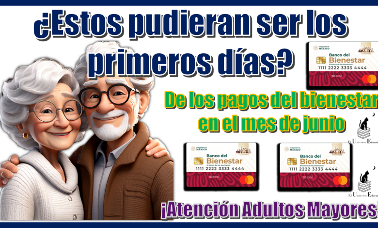 ¿Estos pudieran ser los primeros días de los pagos del bienestar en el mes de julio?…¡Atención Adultos Mayores!