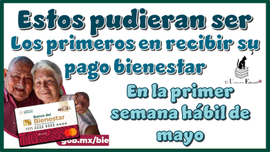 Estos pudieran ser los primeros en recibir su pago bienestar en la primer semana hábil de mayo Pensión para el Bienestar