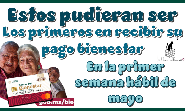 Estos pudieran ser los primeros en recibir su pago bienestar en la primer semana hábil de mayo Pensión para el Bienestar