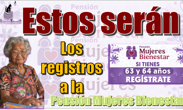 Estos serán los registros a la Pensión Mujeres Bienestar...