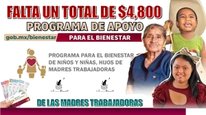 FALTA UN TOTAL DE $4,800 PESOS | PROGRAMA DE APOYO PARA EL BIENESTAR DE LAS MUJERES TRABAJADORAS 