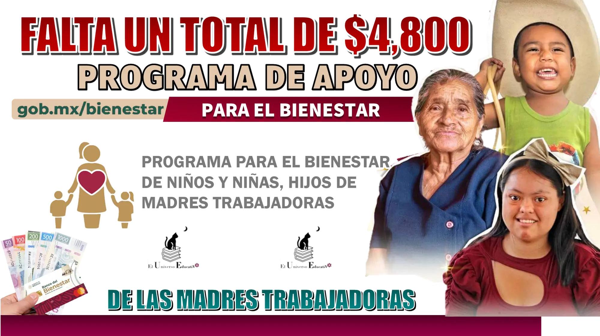 FALTA UN TOTAL DE $4,800 PESOS | PROGRAMA DE APOYO PARA EL BIENESTAR DE LAS MUJERES TRABAJADORAS 