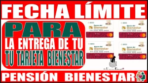 FECHA LÍMITE PARA LA ENTREGA DE TU TARJETA BIENESTAR | PENSIÓN PARA EL BIENESTAR DE LAS PERSONAS ADULTAS MAYORES 