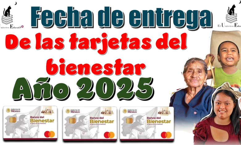 Fecha de entrega de las tarjetas del bienestar | Año 2025