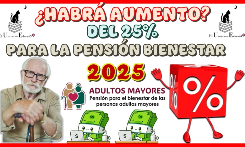 ¿HABRÁ AUMENTO DEL 25% PARA LA PENSIÓN BIENESTAR? | 2025 