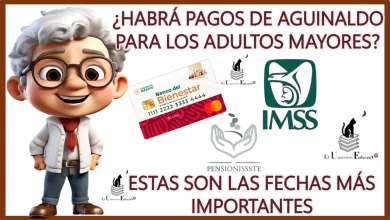 ¿HABRÁ PAGOS DE AGUINALDO PARA LOS ADULTOS MAYORES?... ESTAS SON LAS FECHAS MÁS IMPORTANTE PARA LAS Y LOS PENSIONADOS DE ESTAS PENSIONES