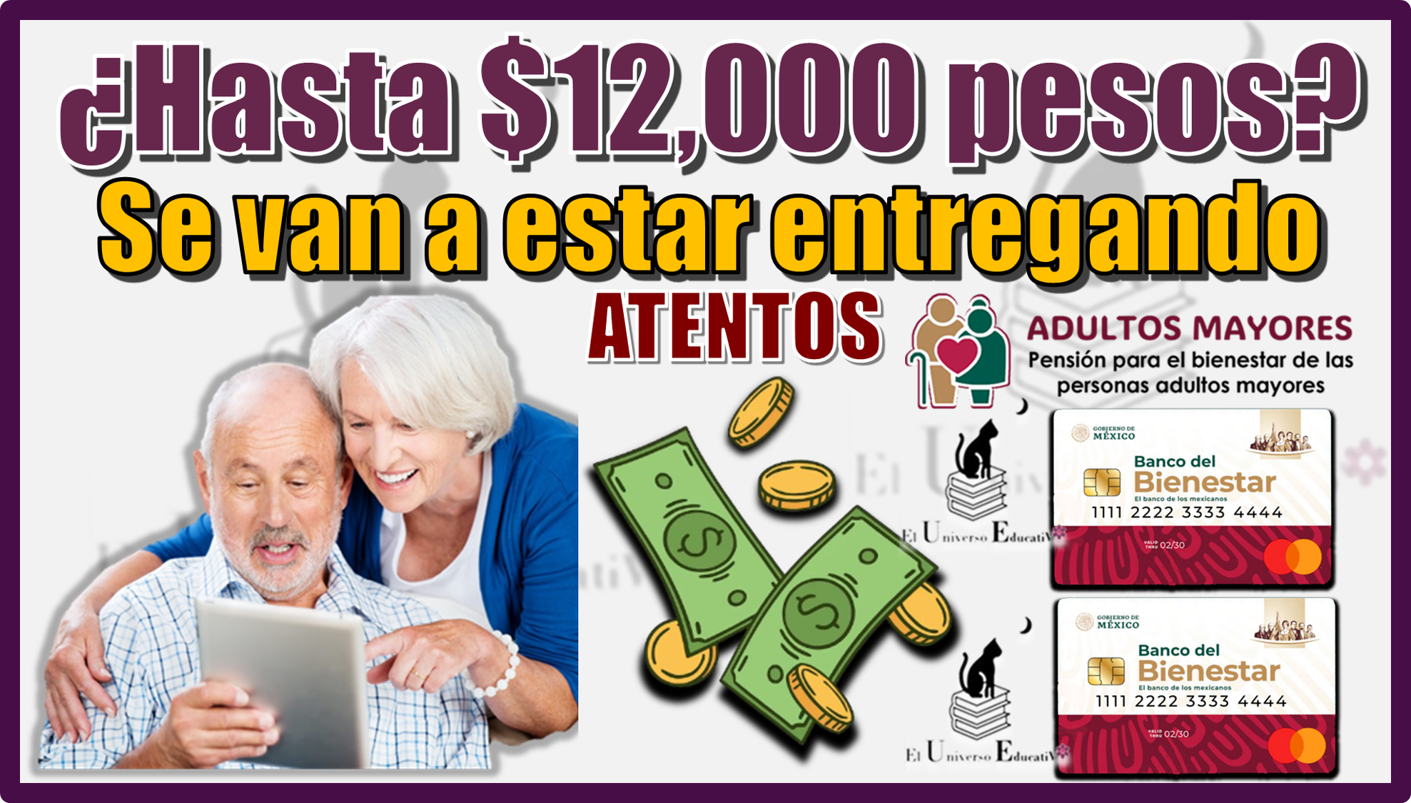 ¿Hasta $12,400 se van a estar entregando?…ATENTOS