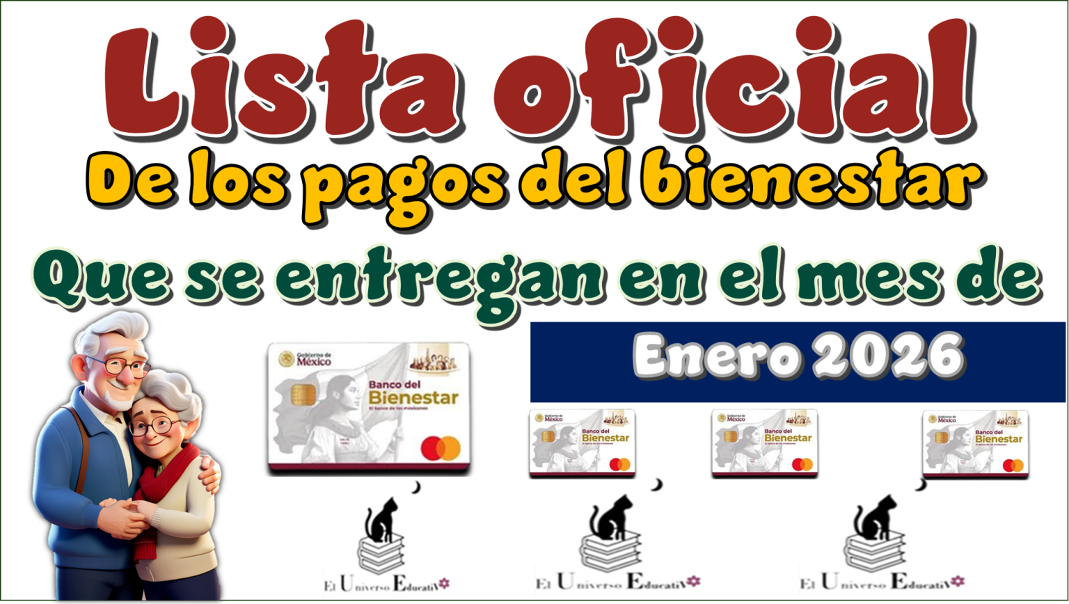 ≫ Lista oficial de los pagos del bienestar que se entregan en el mes de ...