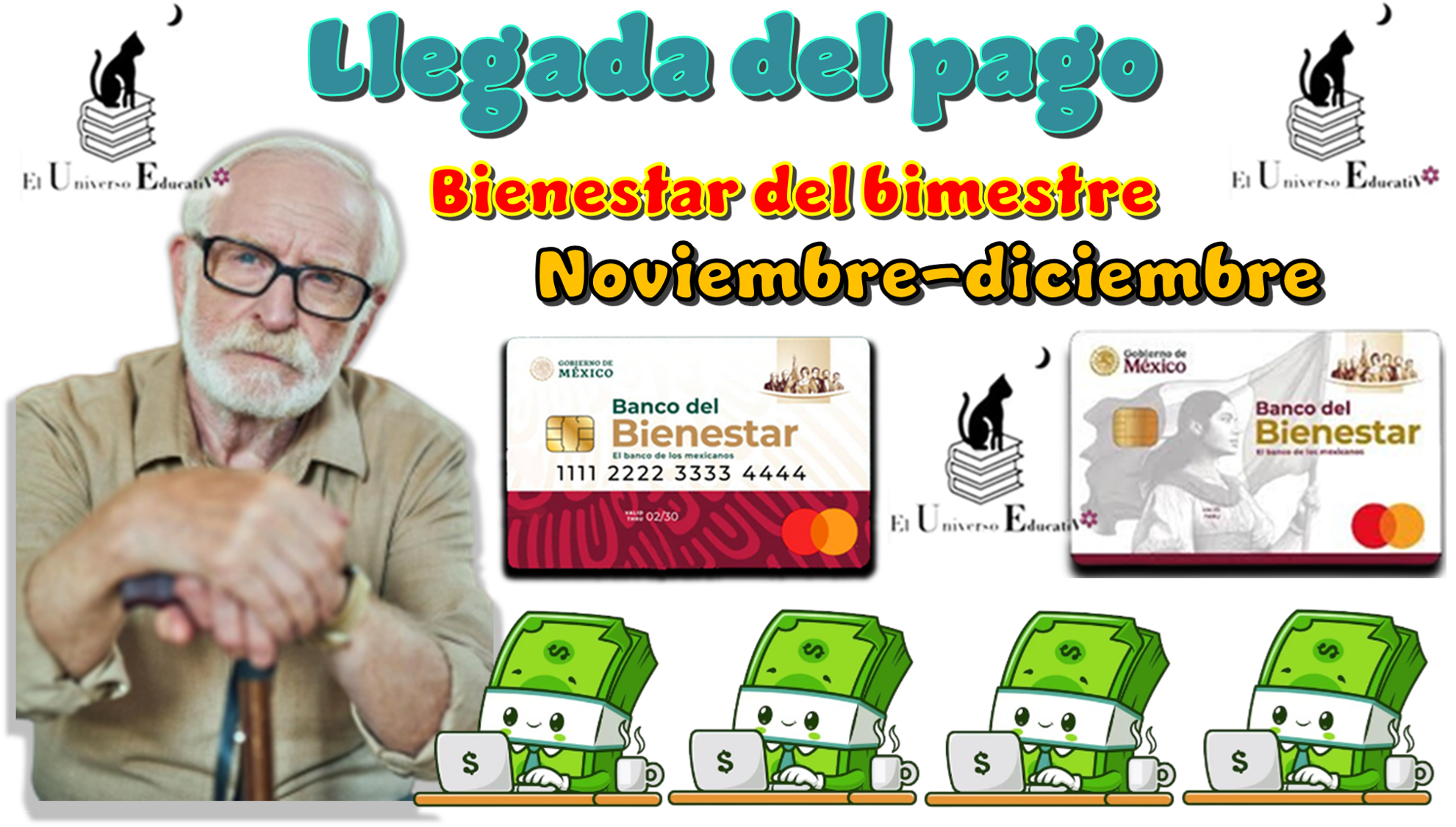 Llegada del pago bienestar del bimestre noviembre-diciembre