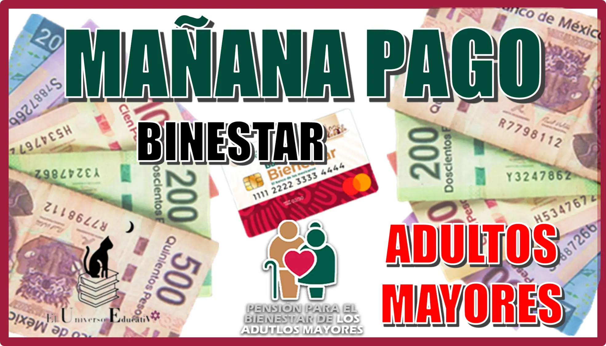 MAÑANA PAGO BIENESTAR | ADULTOS MAYORES ¿SERÁN USTEDES QUIÉN LO RECIBEN? 