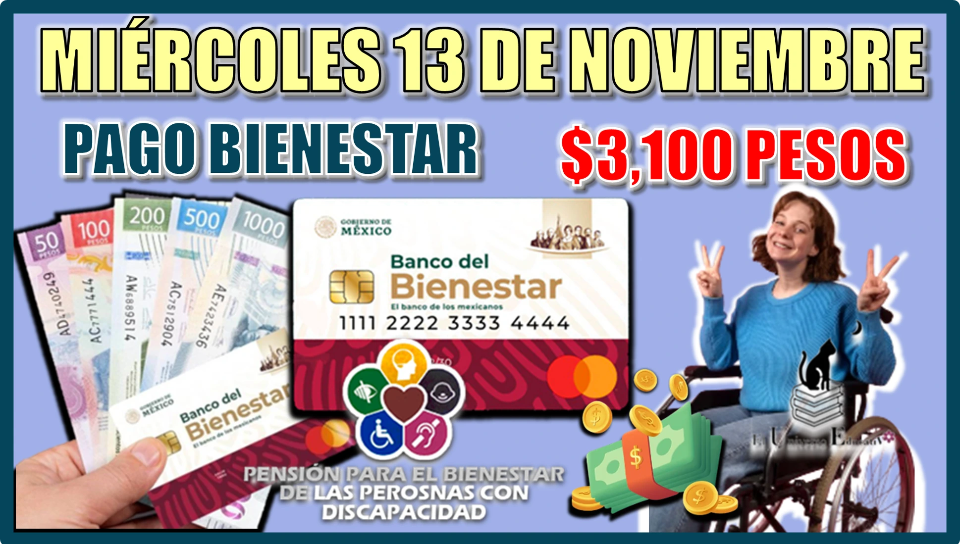 MIÉRCOLES 13 DE NOVIEMBRE… PAGO BIENESTAR DE $3,100 PESOS… ¿TE CORRESPONDE A TI? 