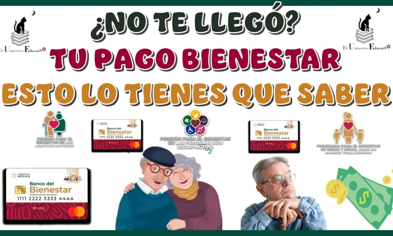 ¿NO TE LLEGÓ TU PAGO BIENESTAR?...ESTO ES LO QUE TIENES QUÉ HACER 