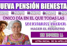 NUEVA PENSIÓN BIENESTAR | ESTE ES EL ÚNICO DÍA EN EL QUE TODAS LAS SOLICITANTES PUEDEN HACER SU REGISTRO SIN IMPORTAR LA LETRA INICIAL DE SU APELLIDO 