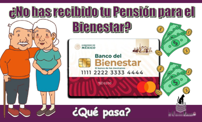 ¿No has recibido tu Pensión para el Bienestar?... ¿Qué pasa?