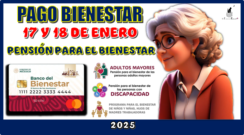 ≫ PAGO BIENESTAR LOS DÍAS:17 Y 18 DE ENERO | PENSIÓN PARA EL BIENESTAR ...