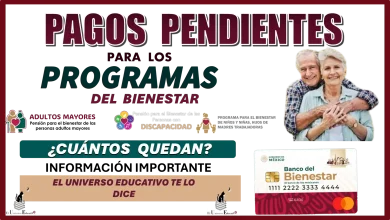 PAGOS PENDIENTES PARA LOS PROGRAMAS DEL BIENESTAR...¿CUÁNTOS QUEDAN?