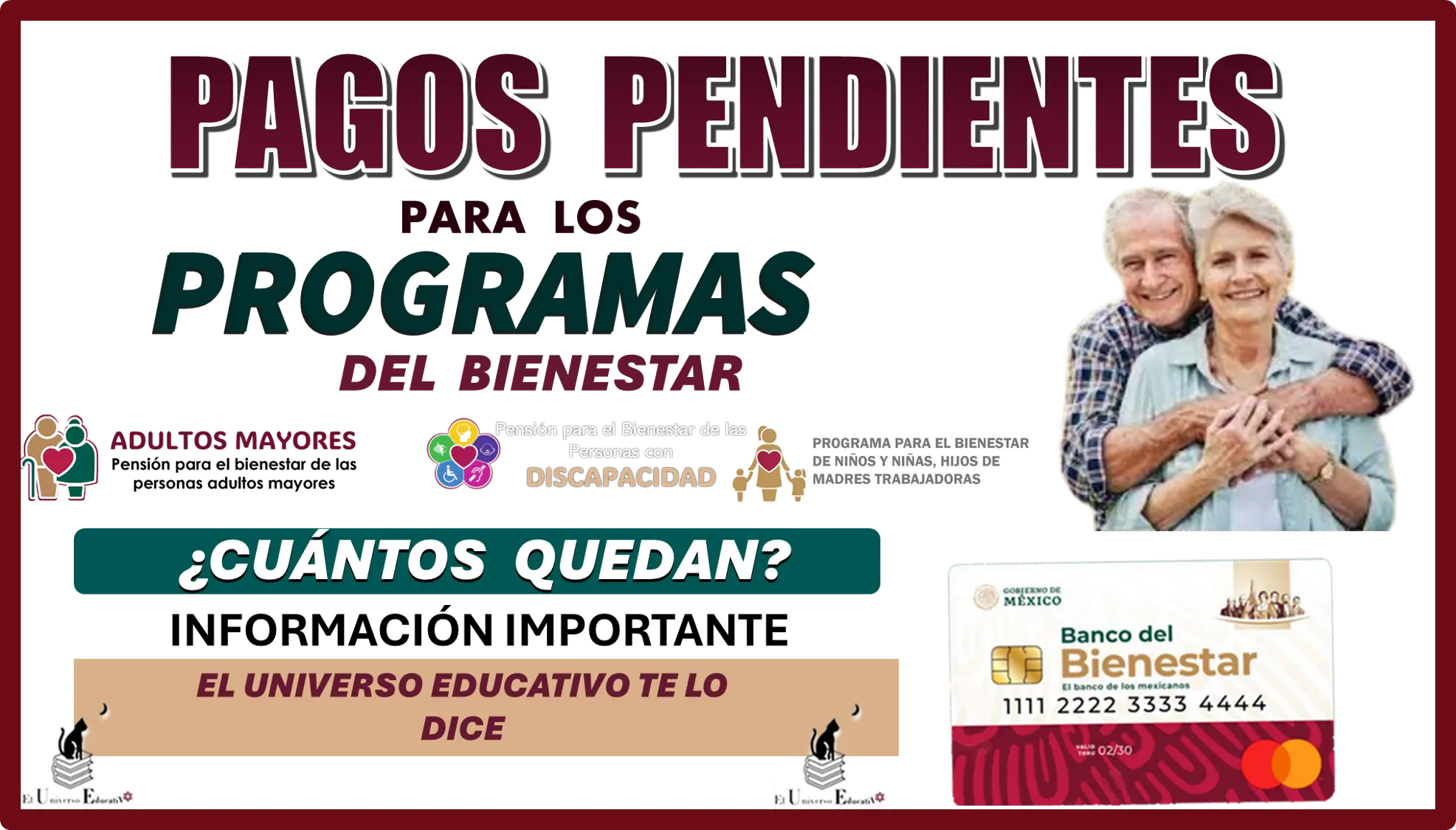 PAGOS PENDIENTES PARA LOS PROGRAMAS DEL BIENESTAR...¿CUÁNTOS QUEDAN?