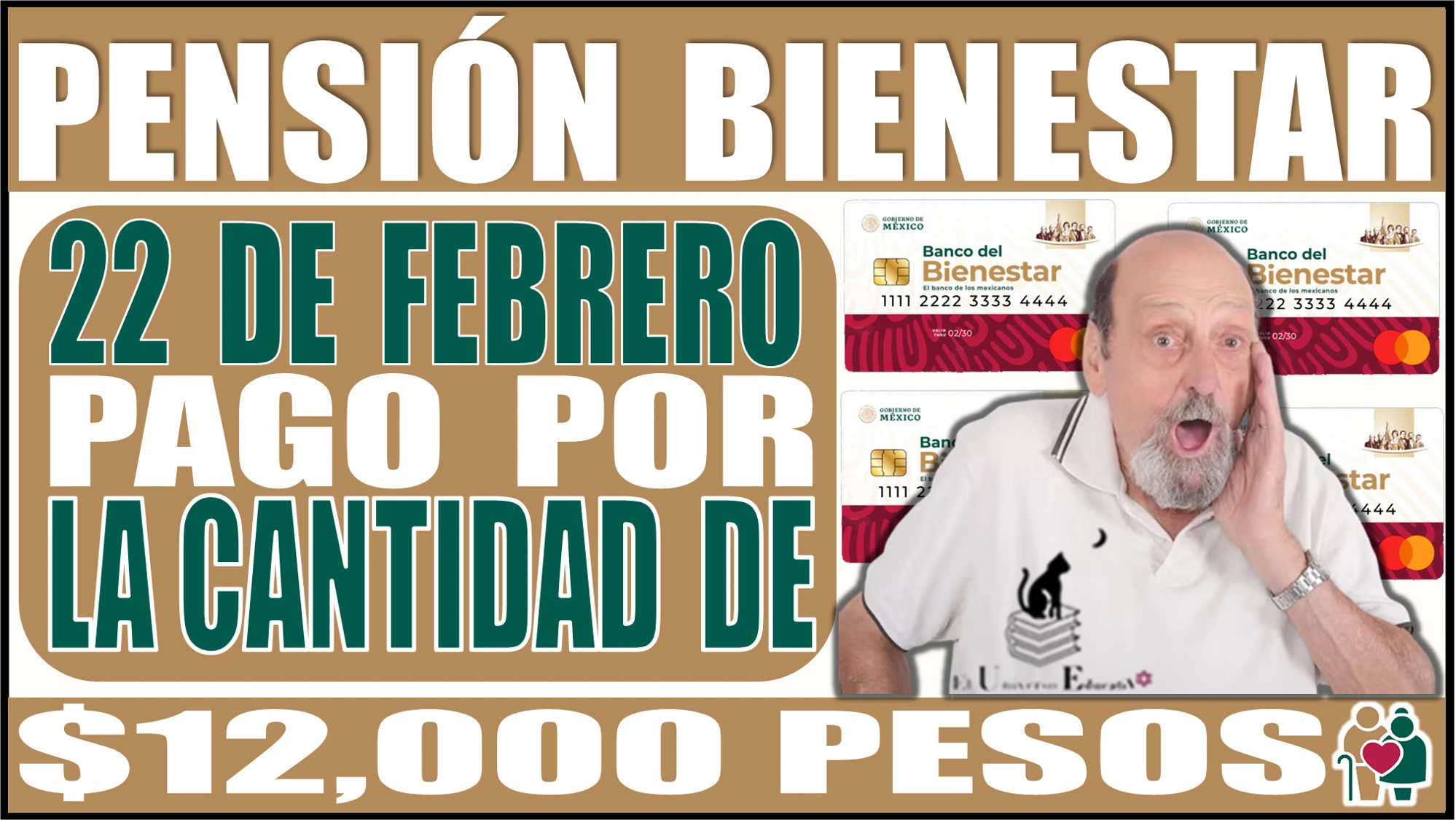 PENSIÓN BIENESTAR | 22 DE FEBRERO | PAGO POR $12,000 PESOS 